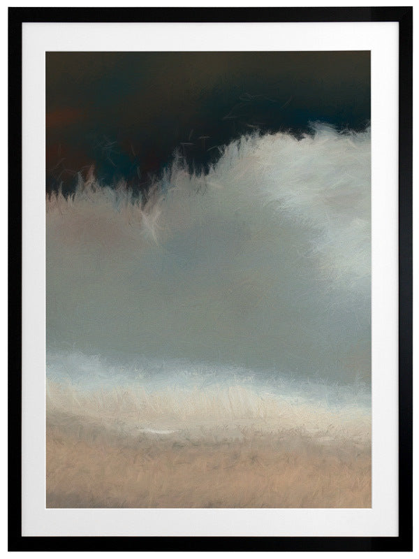 Blurred Coast Framed Art Print