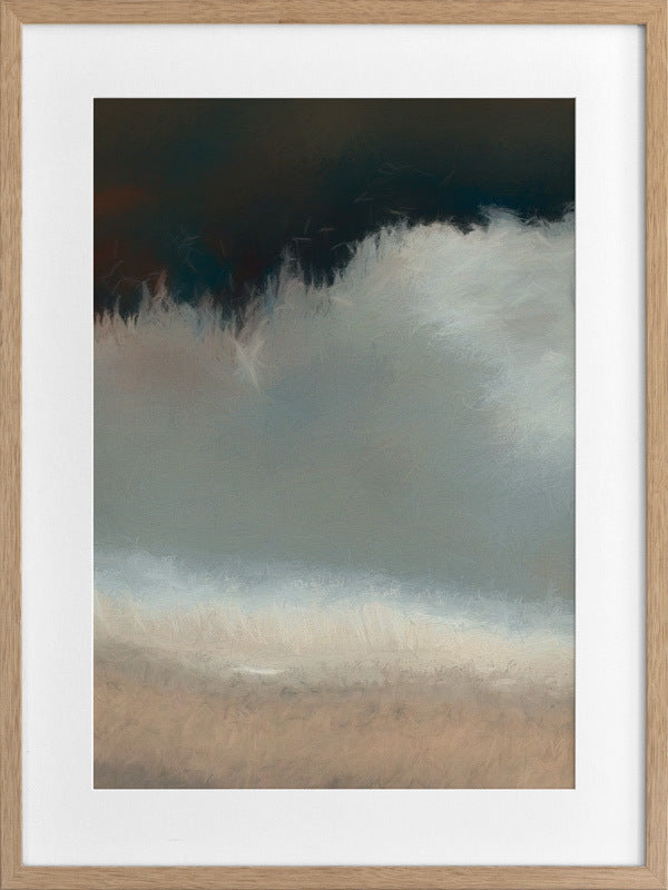 Blurred Coast Framed Art Print