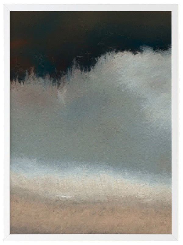 Blurred Coast Framed Art Print