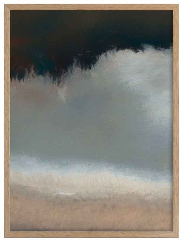 Blurred Coast Framed Art Print