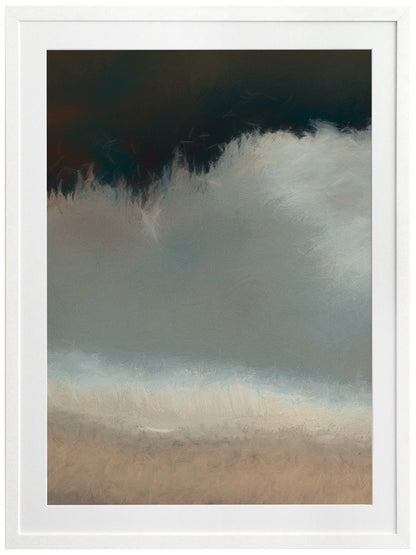 Blurred Coast Framed Art Print