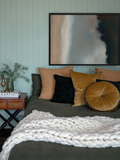 Blurred Coast Framed Art Print | Lifestyle