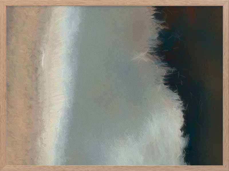 Blurred Coast Framed Art Print