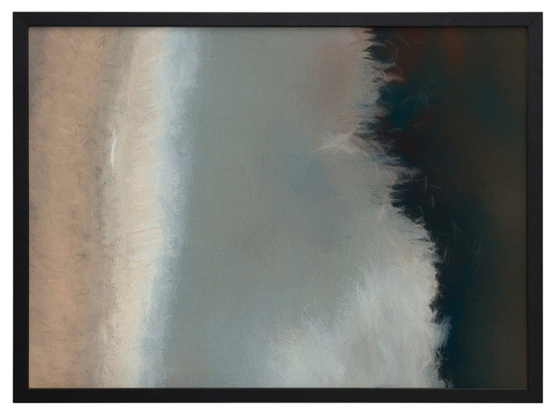 Blurred Coast Framed Art Print