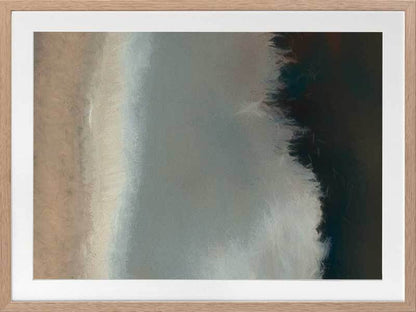 Blurred Coast Framed Art Print