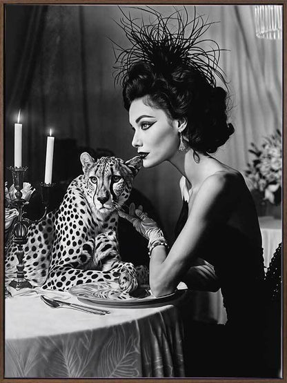 Feline Couture Canvas Art Print