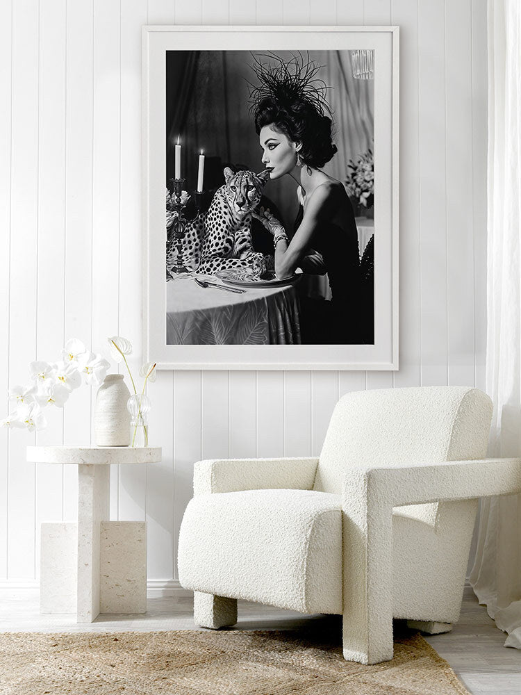 Feline Couture Framed Art Print | Lifestyle