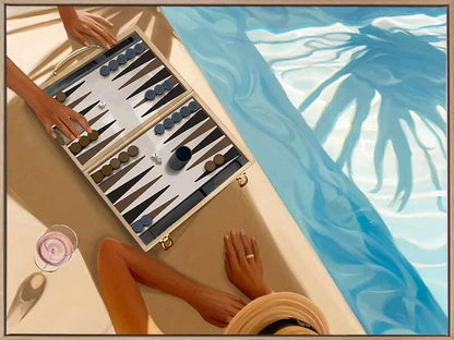 Backgammon, Anyone Canvas Art Print