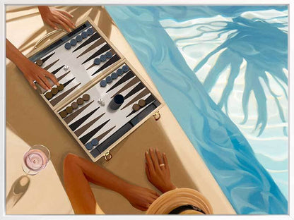 Backgammon, Anyone Canvas Art Print