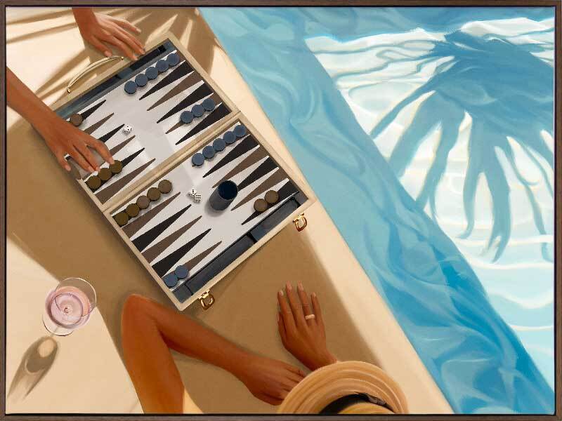 Backgammon, Anyone Canvas Art Print