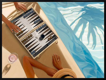 Backgammon, Anyone Canvas Art Print