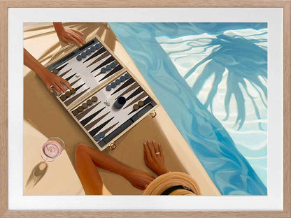 Backgammon, Anyone Framed Art Print