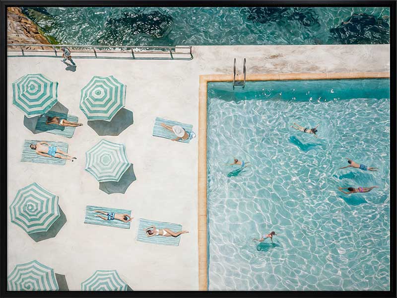 Bondi Bathers Club Canvas Art Print