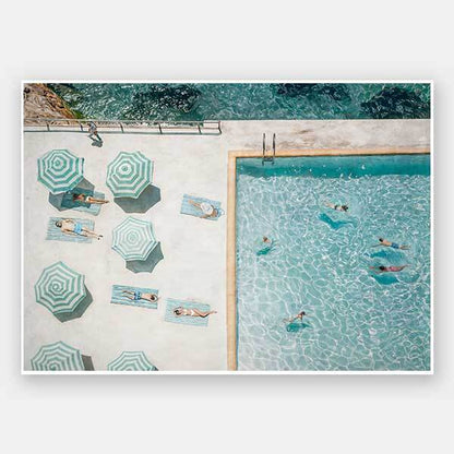 Bondi Bathers Club Unframed Art Print