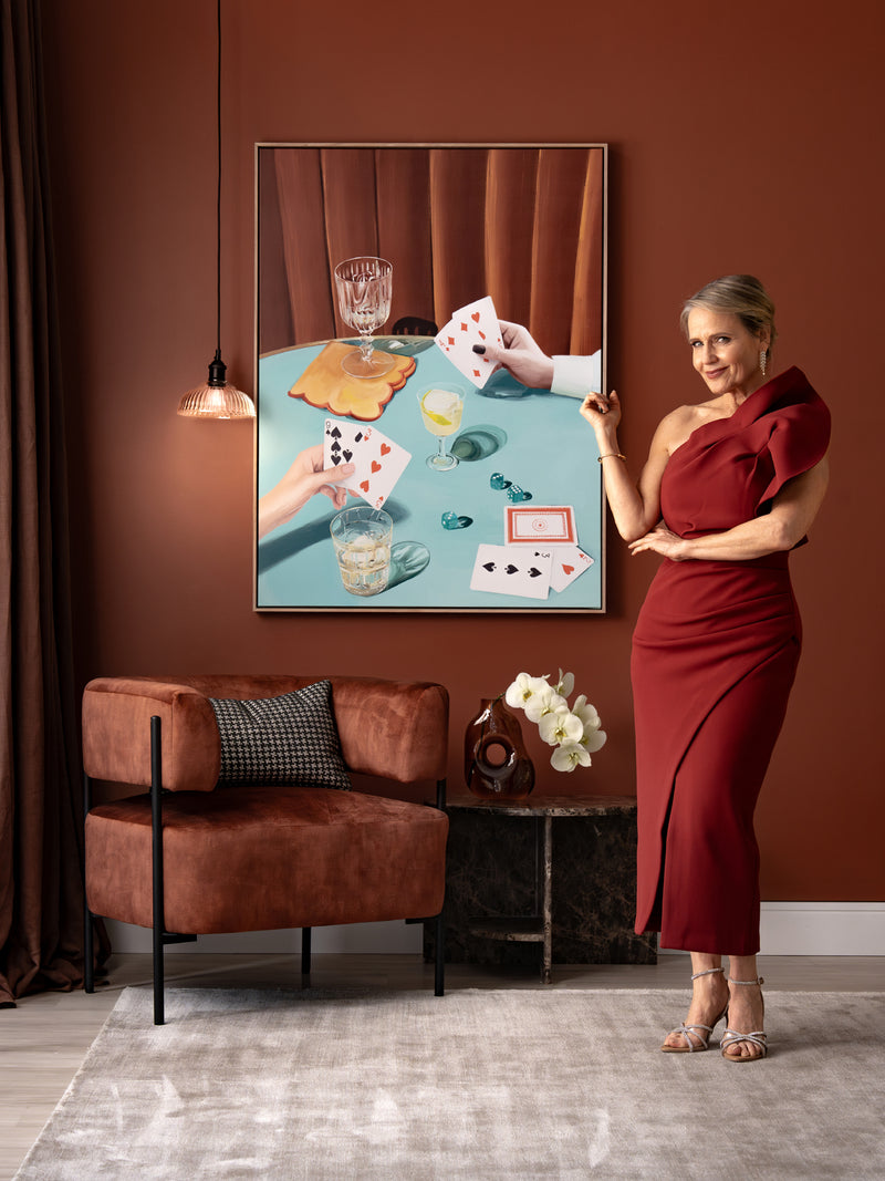 Deal Me In Canvas Art Print | Lifestyle