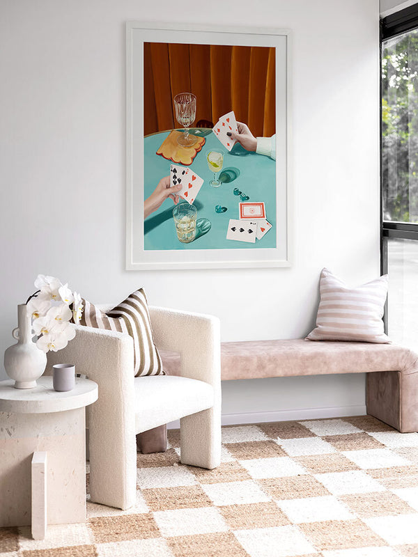 Deal Me In Framed Art Print | Lifestyle