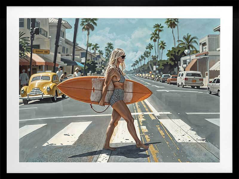 Stopping Traffic Framed Art Print