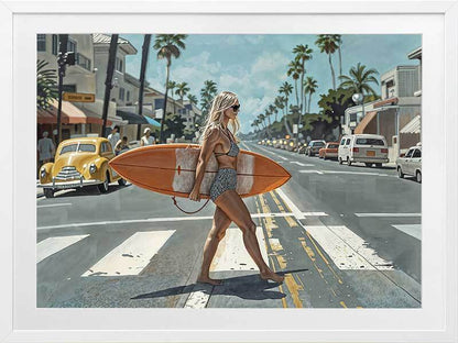 Stopping Traffic Framed Art Print