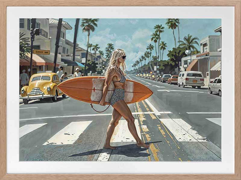 Stopping Traffic Framed Art Print