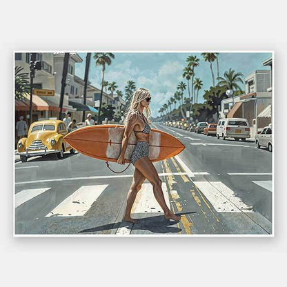 Stopping Traffic Unframed Art Print