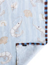 Crabby & Cute Blue Linen Tea Towels