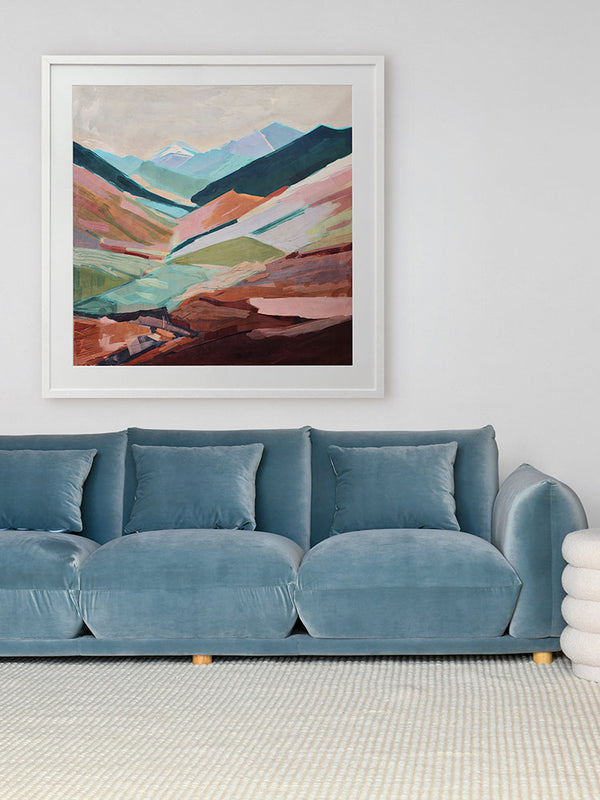 Sun-Kissed Slopes Framed Art Print | Lifestyle