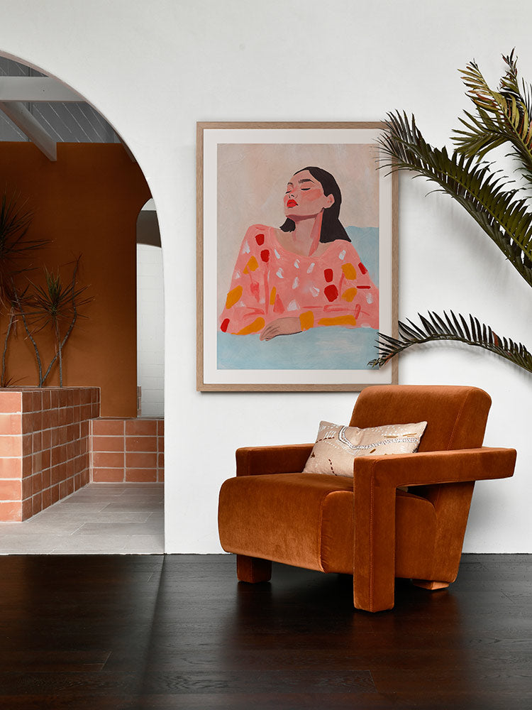 Carmela Framed Art Print | Lifestyle