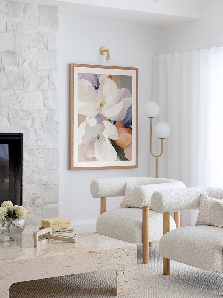 Silk Petals I Framed Art Print | Lifestyle