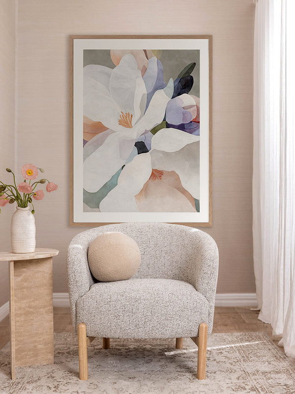 Silk Petals II Framed Art Print | Lifestyle