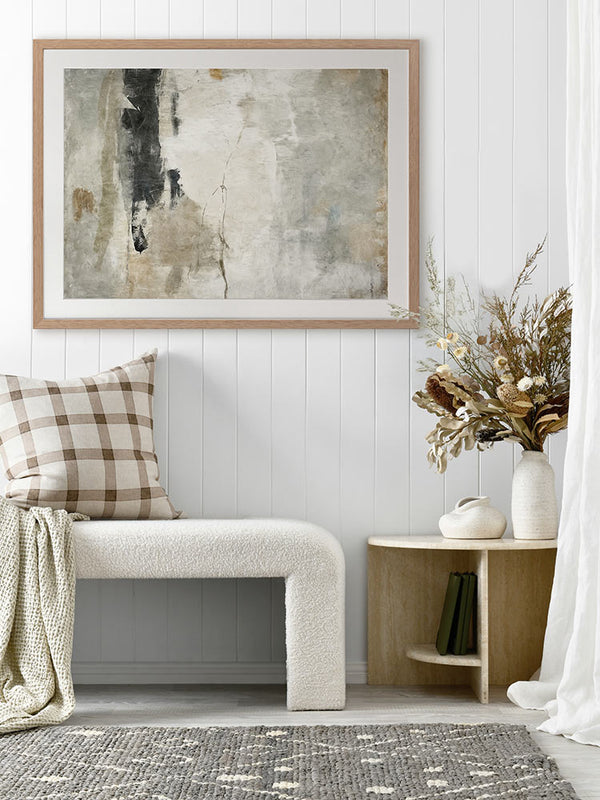 Stone I Framed Art Print | Lifestyle