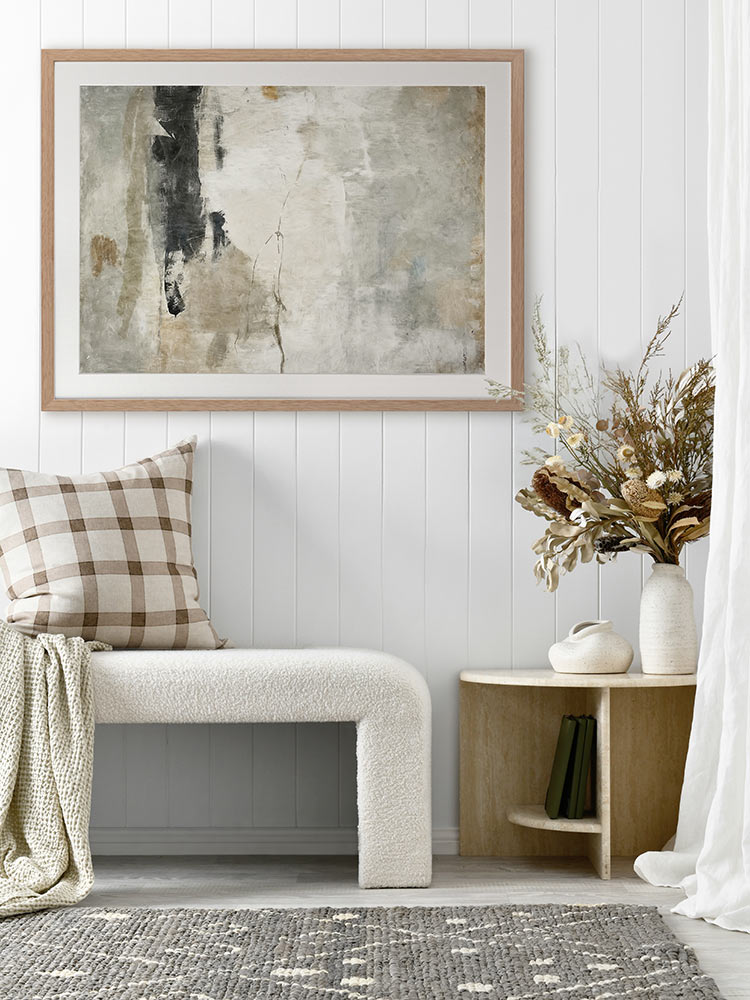 Stone I Framed Art Print | Lifestyle