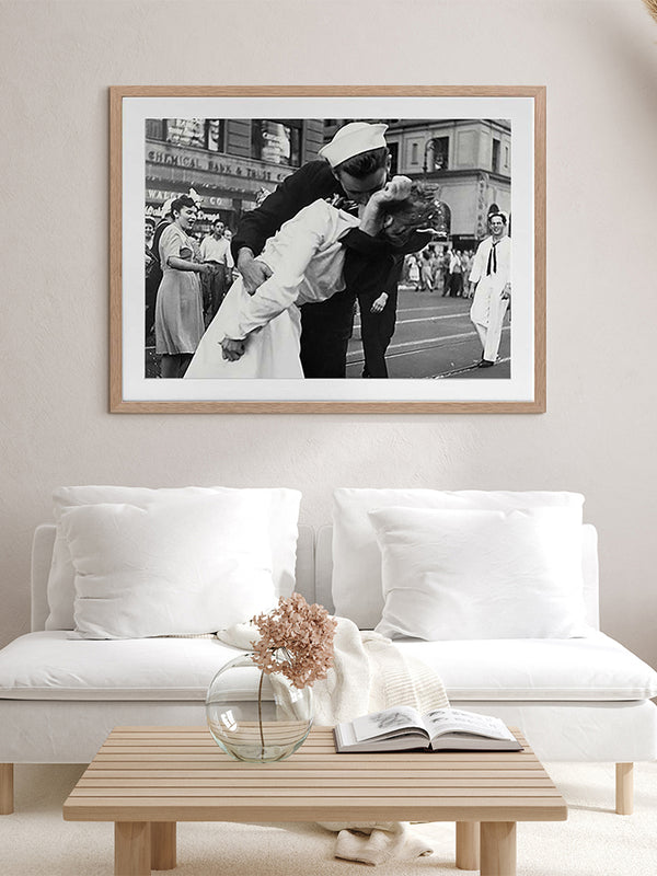 Kissing Sailor Framed Art Print | Lifestyle