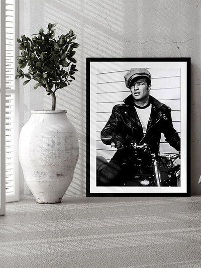 Vintage Leather Framed Art Print | Lifestyle