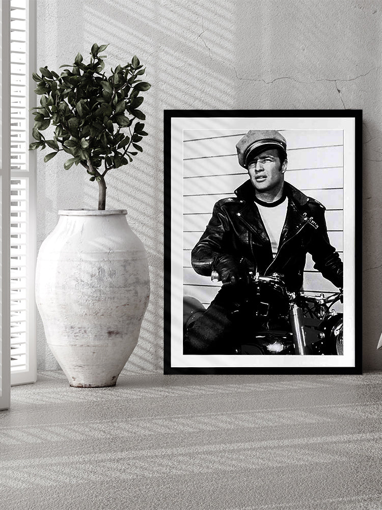 Vintage Leather Framed Art Print | Lifestyle