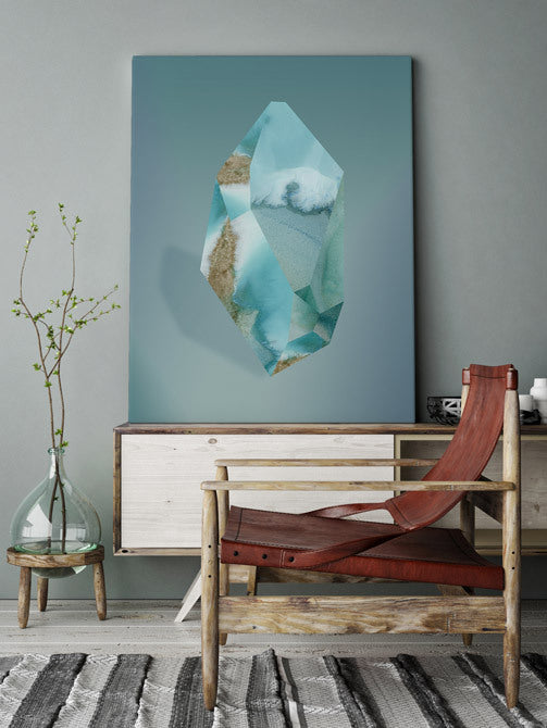 Amazonite Framed Art Print | Lifestyle