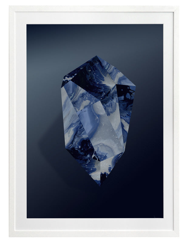 Sapphire Framed Art Print