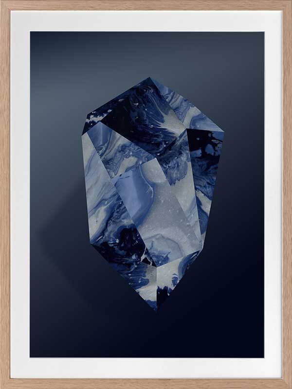 Sapphire Framed Art Print