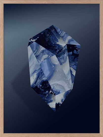 Sapphire Framed Art Print