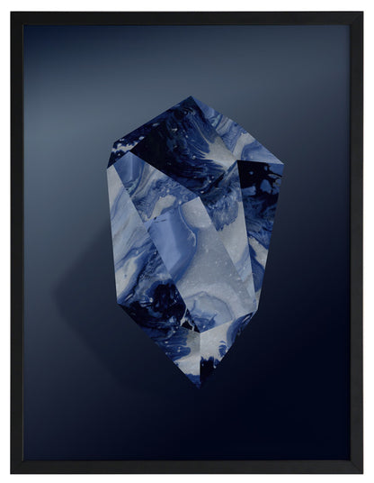 Sapphire Framed Art Print