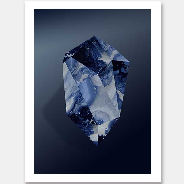 Sapphire Unframed Art Print