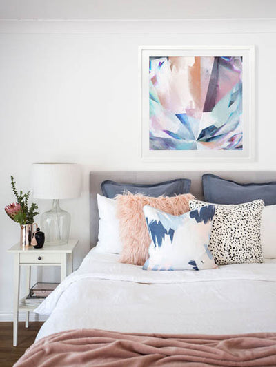 Crystal Lattice Framed Art Print | Lifestyle