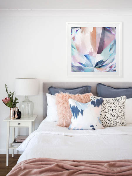 Crystal Lattice Framed Art Print | Lifestyle