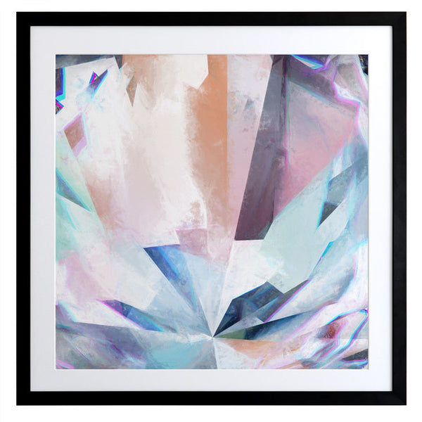 Crystal Lattice Framed Art Print