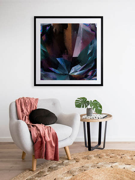 Crystal Nightshade Framed Art Print | Lifestyle
