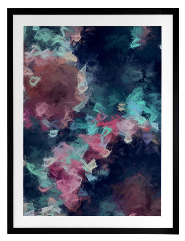 Diamond Storm Framed Art Print