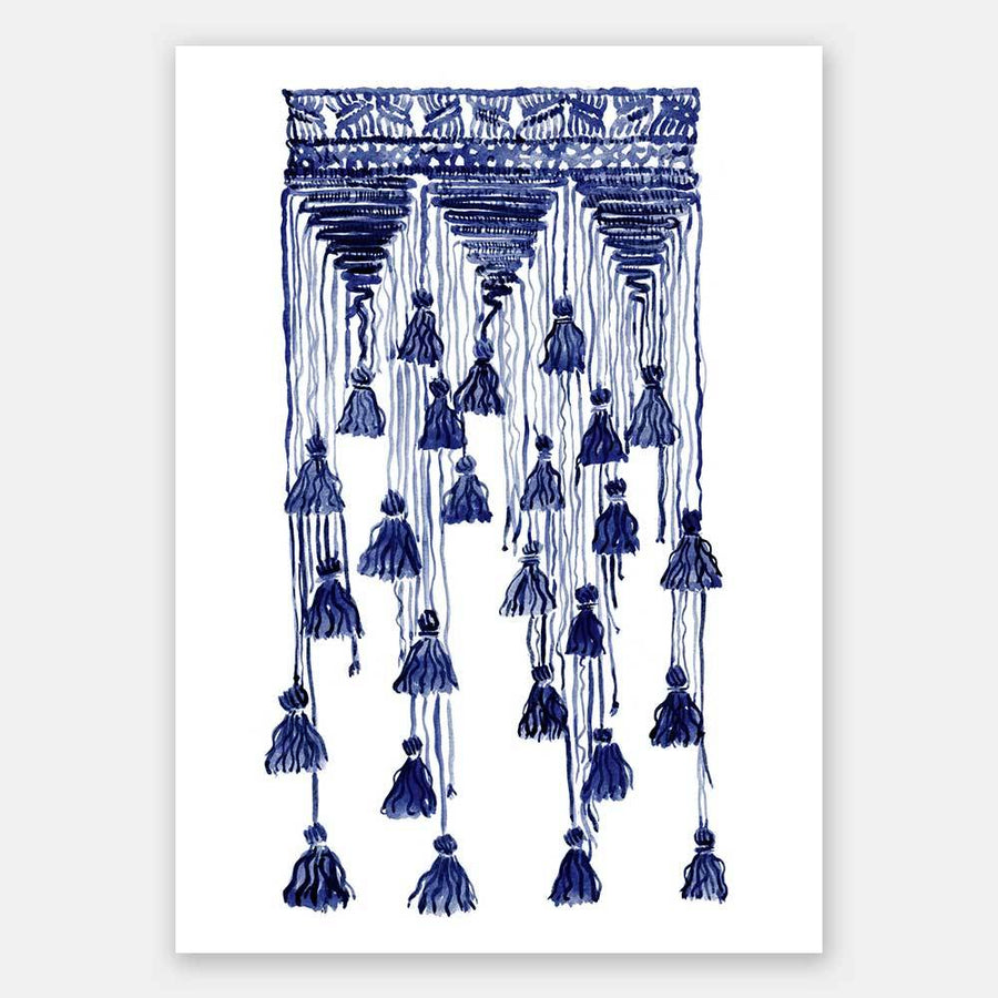 Free Spirit Indigo Unframed Art Print