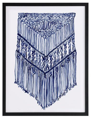 Gypsy Indigo Framed Art Print