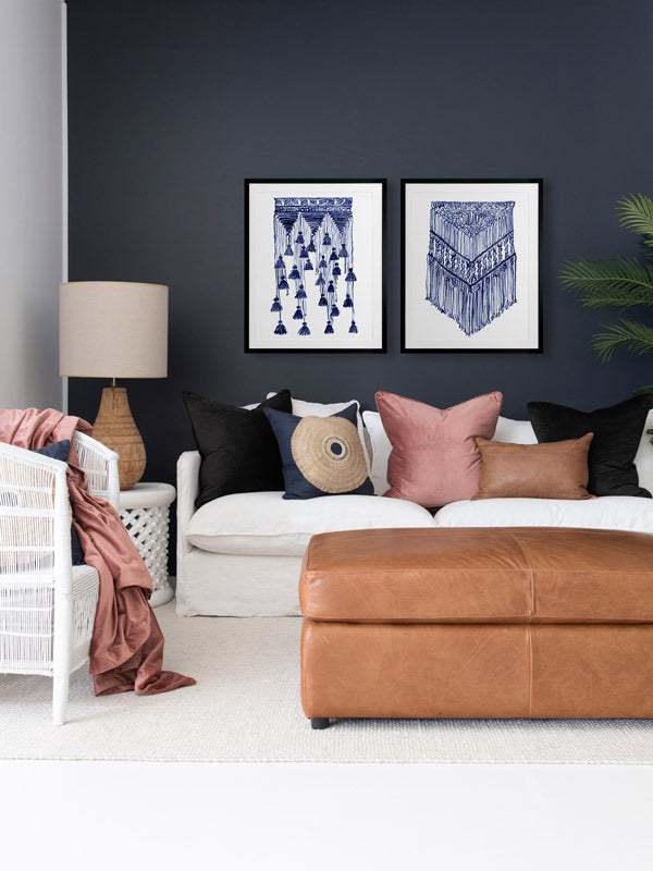 Gypsy Indigo Framed Art Print | Lifestyle