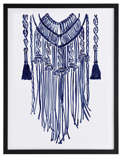 Wanderer Indigo Framed Art Print