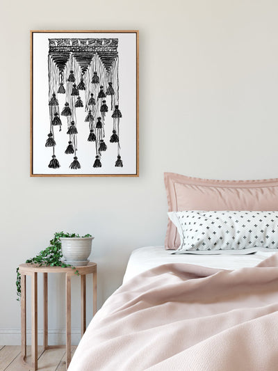 Free Spirit Charcoal Canvas Art Print | Lifestyle